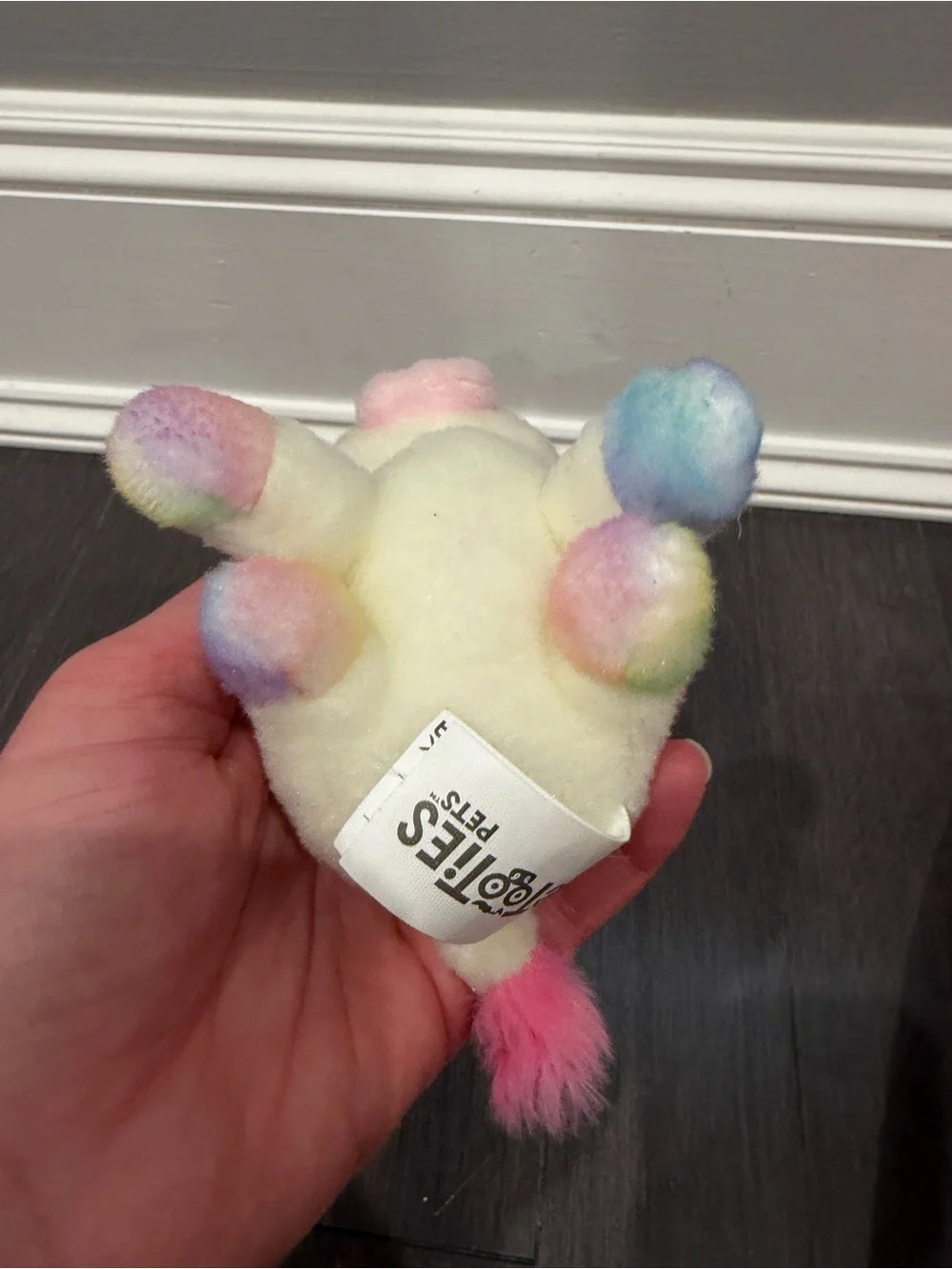 NWOT 5” in Pettoties Pets Plush Rainbow-Accent Pig Stuffed Animal Plush Toy